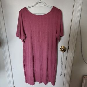 Old Navy mauve ribknit dress XL NWOT